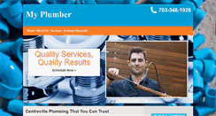 Desktop Screenshot of plumbingcentreville.com